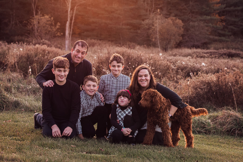 Family portrait from one of my Vermont family photo sessions.