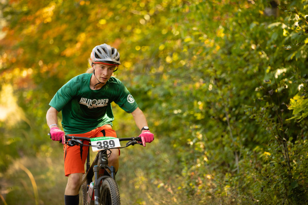  Vermont Youth Cycling Race at the Kingdom Trails. One of the top Cat A boys.